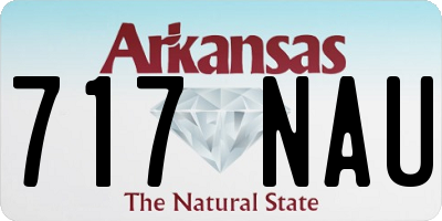 AR license plate 717NAU