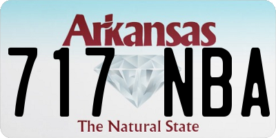AR license plate 717NBA