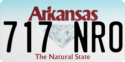 AR license plate 717NRO