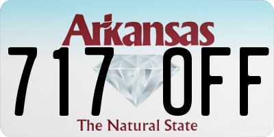 AR license plate 717OFF