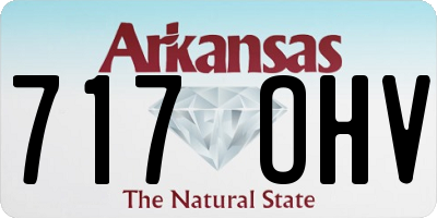 AR license plate 717OHV