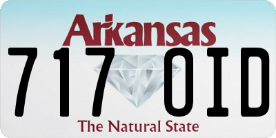 AR license plate 717OID