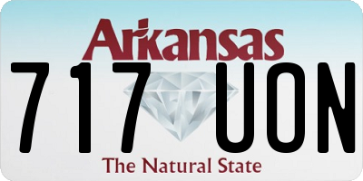 AR license plate 717UON