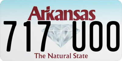 AR license plate 717UOO