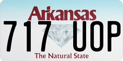 AR license plate 717UOP