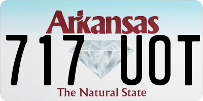 AR license plate 717UOT