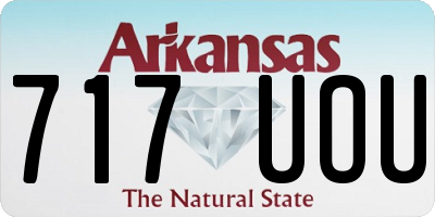 AR license plate 717UOU