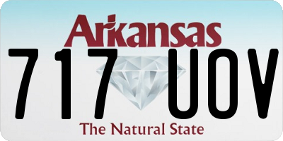 AR license plate 717UOV