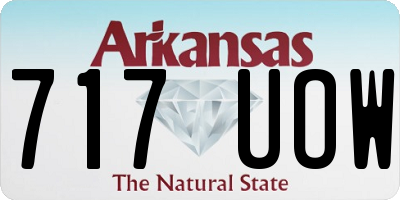 AR license plate 717UOW