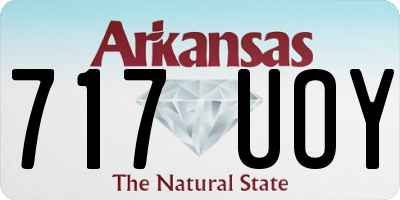 AR license plate 717UOY