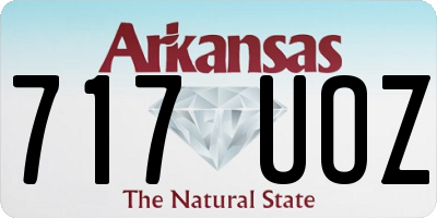 AR license plate 717UOZ