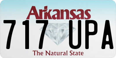 AR license plate 717UPA