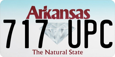 AR license plate 717UPC