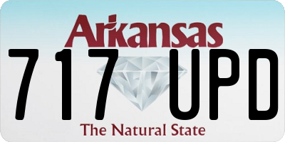AR license plate 717UPD