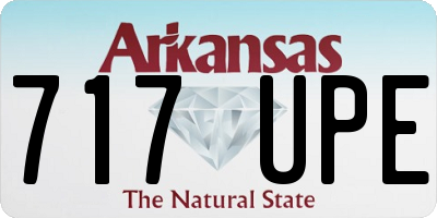 AR license plate 717UPE