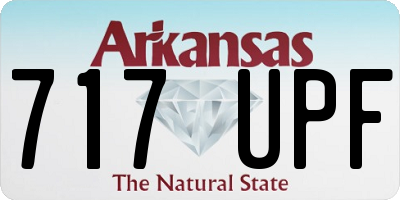AR license plate 717UPF
