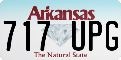 AR license plate 717UPG