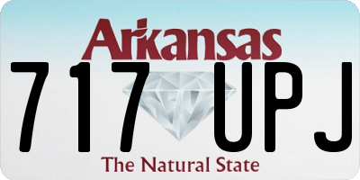AR license plate 717UPJ