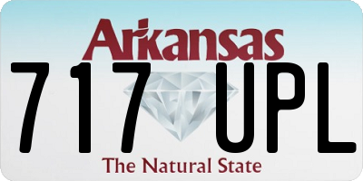 AR license plate 717UPL