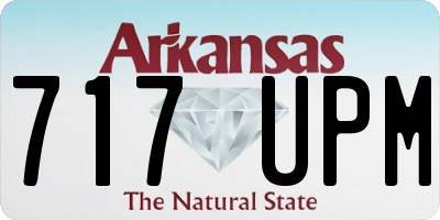 AR license plate 717UPM