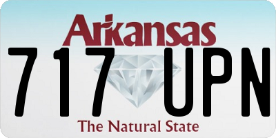 AR license plate 717UPN