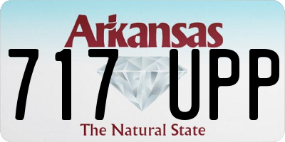 AR license plate 717UPP