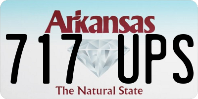 AR license plate 717UPS