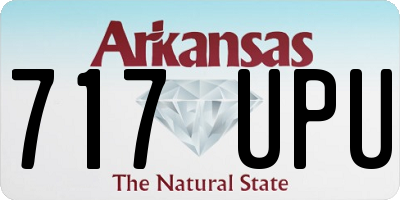 AR license plate 717UPU