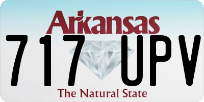 AR license plate 717UPV