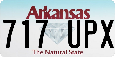 AR license plate 717UPX