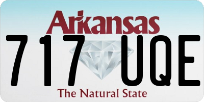 AR license plate 717UQE
