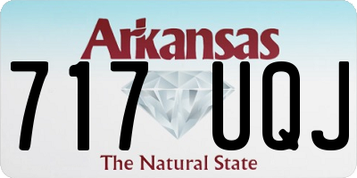 AR license plate 717UQJ