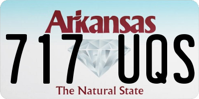 AR license plate 717UQS