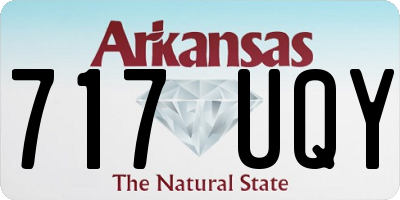 AR license plate 717UQY