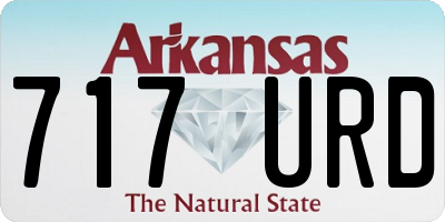 AR license plate 717URD