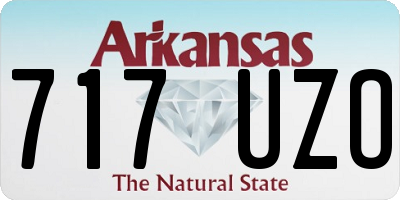 AR license plate 717UZO