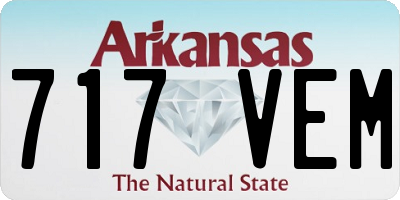 AR license plate 717VEM