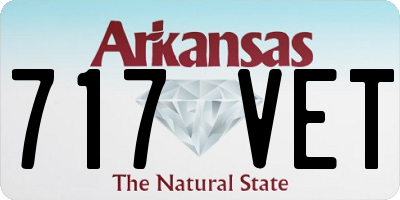 AR license plate 717VET