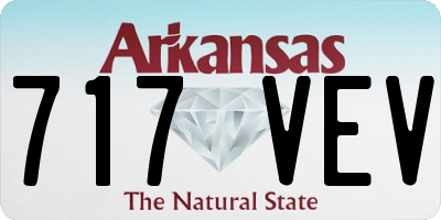AR license plate 717VEV