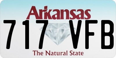 AR license plate 717VFB