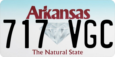 AR license plate 717VGC