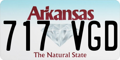 AR license plate 717VGD