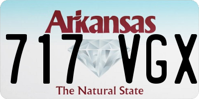 AR license plate 717VGX