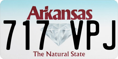 AR license plate 717VPJ