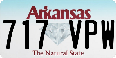 AR license plate 717VPW
