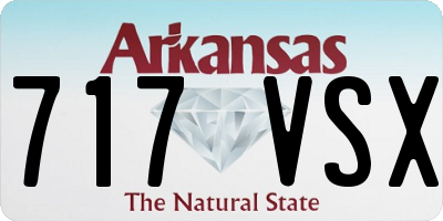 AR license plate 717VSX