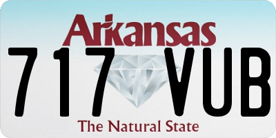 AR license plate 717VUB