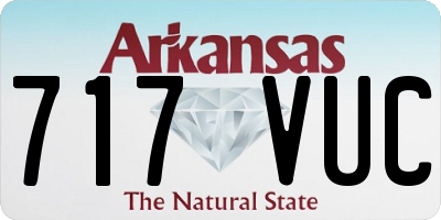 AR license plate 717VUC