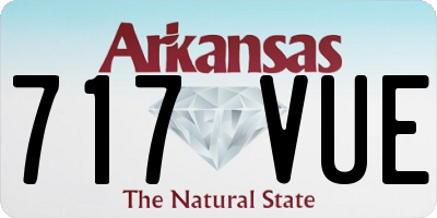 AR license plate 717VUE