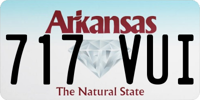 AR license plate 717VUI